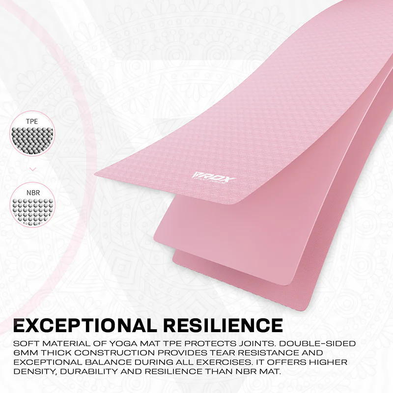 RDX YM 6mm Tapis De Yoga En Caoutchouc TPE - Image 44