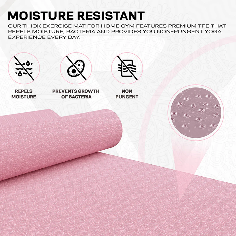 RDX YM 6mm Tapis De Yoga En Caoutchouc TPE - Image 48