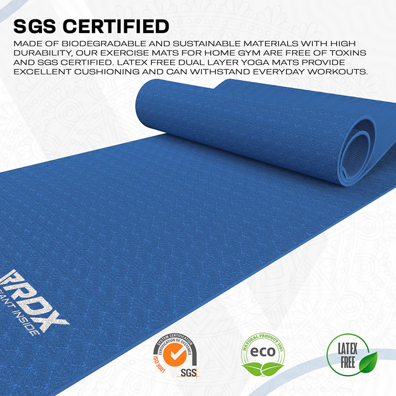 RDX YM 6mm Tapis De Yoga En Caoutchouc TPE - Image 7